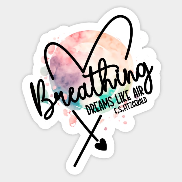 F.S.Fitzgerald's dreaming quote design Sticker by PoeticTheory